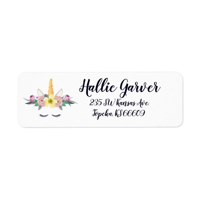 Unicorn Return Address Labels (Front)