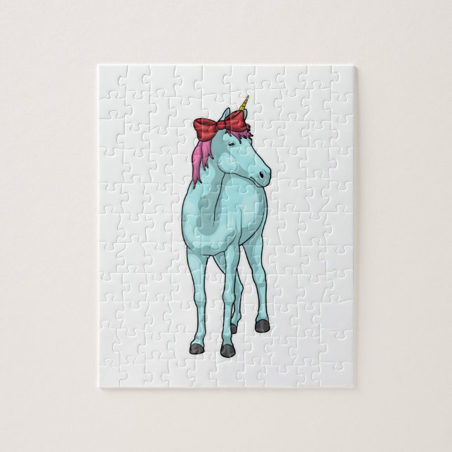Unicorn Ribbon Jigsaw Puzzle (Vertical)