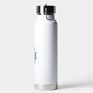 Unicorn Riding Narwhal Funny Women Rainbow Unicorn Water Bottle