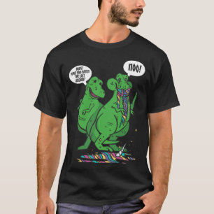 Unicorn Riding Rex Dinosaur Boys Girls Men Women T-Shirt