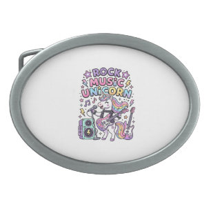 Unicorn Rock Music Unicorn Charming Marketplace Ar Belt Buckle