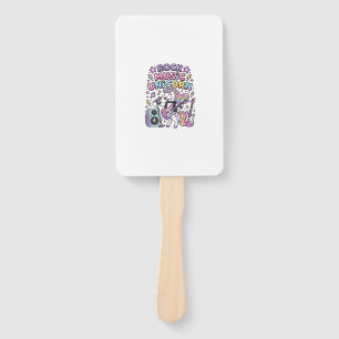Unicorn Rock Music Unicorn Charming Marketplace Ar Hand Fan