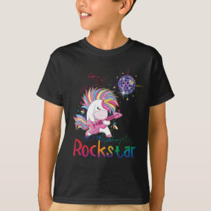 Unicorn Rock star Guitar Rockin' Music Singer T-Shirt