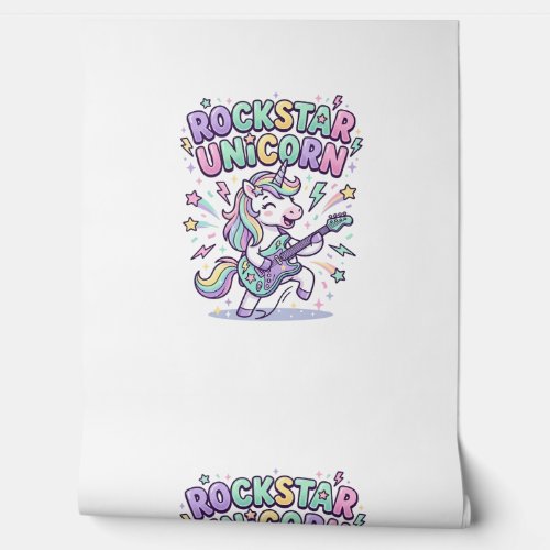 Unicorn Rockstar Unicorn Charming Apparel Graphic_ Wallpaper