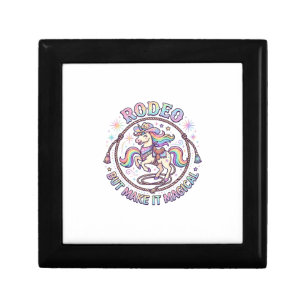 Unicorn Rodeo but Make It Magical Funny Cute Gift  Box