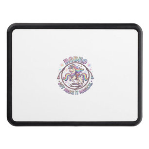 Unicorn Rodeo but Make It Magical Funny Cute Gift Hitch Cover