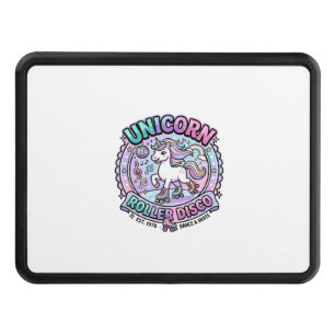 Unicorn Roller Disco POD Ready Marketplace Artwork Hitch Cover