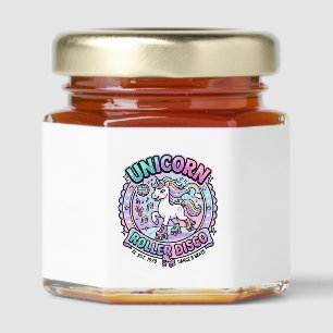 Unicorn Roller Disco POD Ready Marketplace Artwork Honey Jar Favors