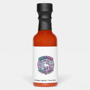 Unicorn Roller Disco POD Ready Marketplace Artwork Hot Sauces