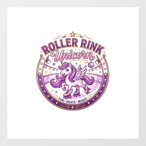 Unicorn Roller Rink Unicorn POD Ready Merch Design Floor Decals