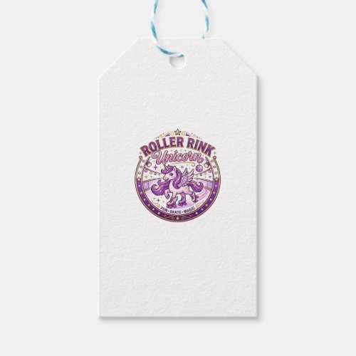 Unicorn Roller Rink Unicorn POD Ready Merch Design Gift Tags