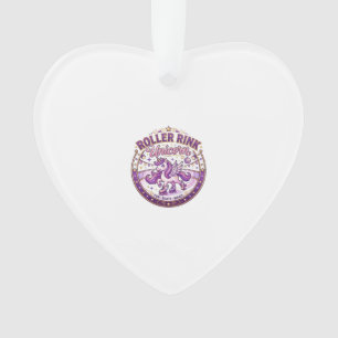 Unicorn Roller Rink Unicorn POD Ready Merch Design Ornament