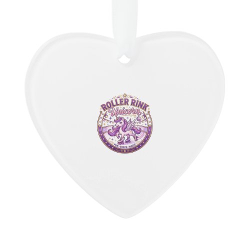 Unicorn Roller Rink Unicorn POD Ready Merch Design Ornament