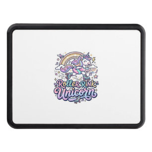 Unicorn Roller Rink Unicorn Premium Vector Sticker Hitch Cover