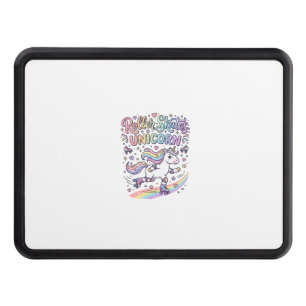 Unicorn Roller Skates Unicorn Playful Sticker and Hitch Cover
