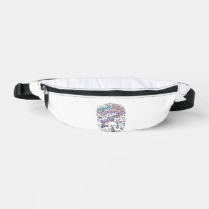 Unicorn Roller Skates Unicorn Retro Style Graphic  Fanny Pack