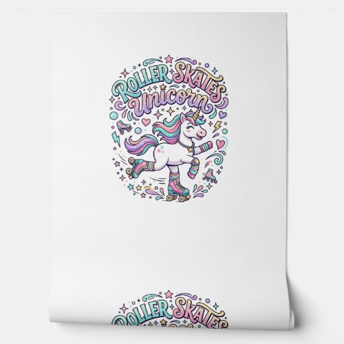 Unicorn Roller Skates Unicorn Retro Style Graphic  Wallpaper