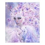 Unicorn Rose Goddess Fine Art Poster/Print Poster