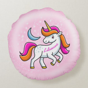 Unicorn Round Pillow