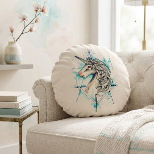 Unicorn Round Pillow