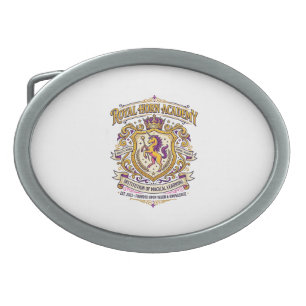 Unicorn Royal Horn Academy Stylish Zazzle Design_1 Belt Buckle