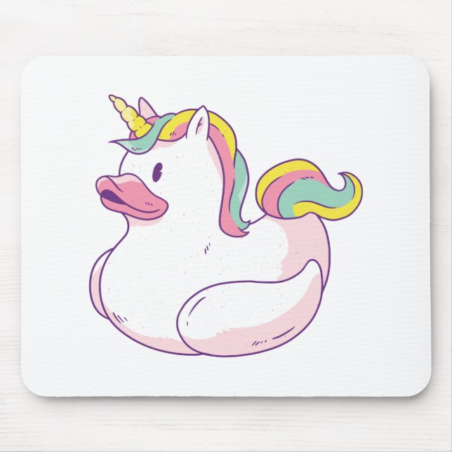 Unicorn Rubber Duck Mouse Pad (Front)