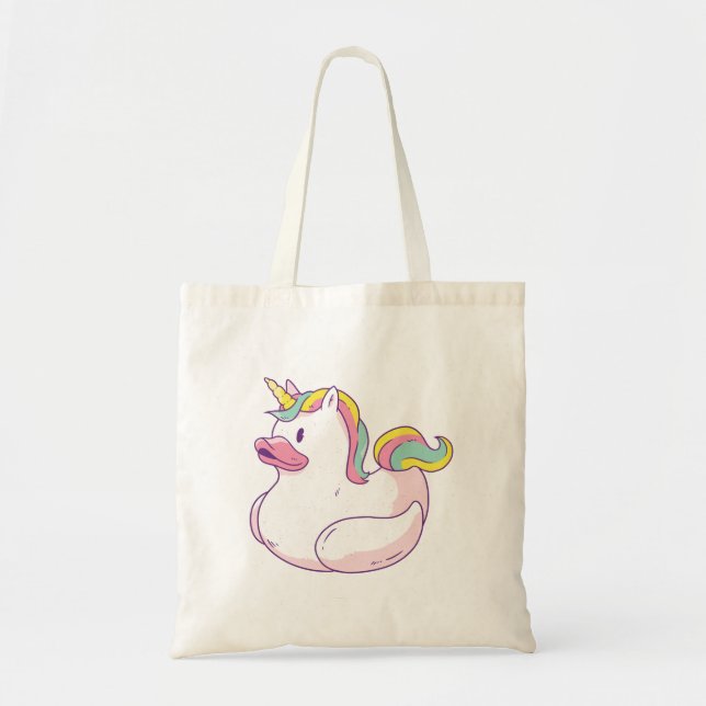 Unicorn Rubber Duck Tote Bag (Front)