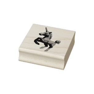 Unicorn Rubber Stamp (Gritty)