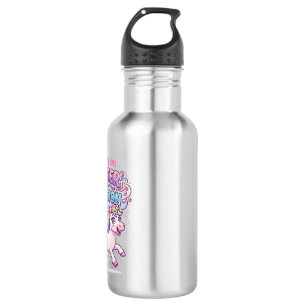 Unicorn Running on Glitter and Delusion Charming M Stainless Steel Water Bottle