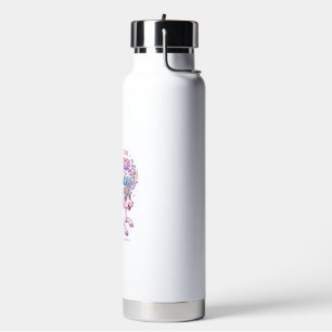 Unicorn Running on Glitter and Delusion Charming M Water Bottle
