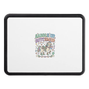 Unicorn Saddle Up Buttercup Kawaii Typography Desi Hitch Cover