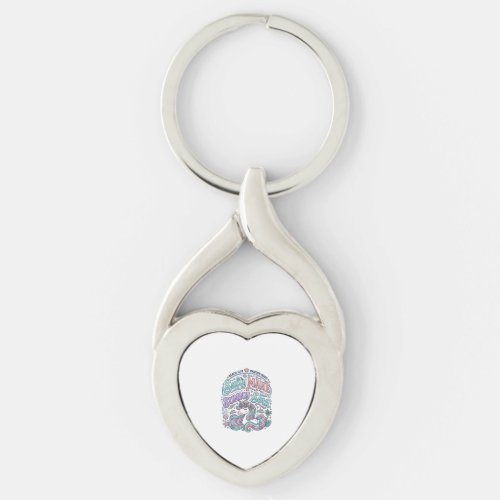 Unicorn Salty Mane Sunny Soul Retro Style T-Shirt Keychain