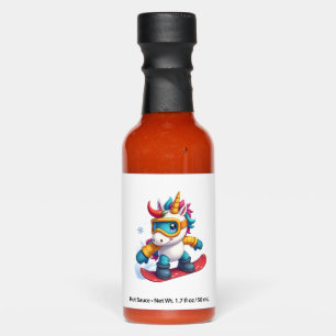 Unicorn Santa Hat Christmas T-Shirt (2) Hot Sauces