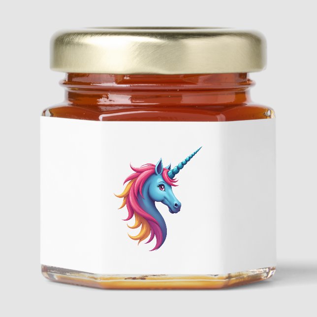 Unicorn Santa Hat Christmas T-Shirt (4) Honey Jar Favors (Front)