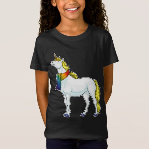 Unicorn Scarf T_Shirt