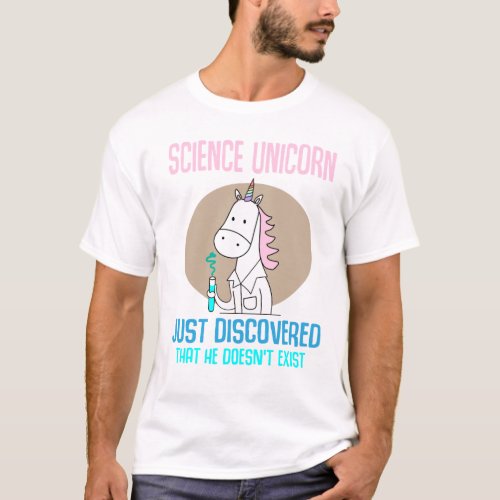 Unicorn science reality Kawaii Gift T_Shirt