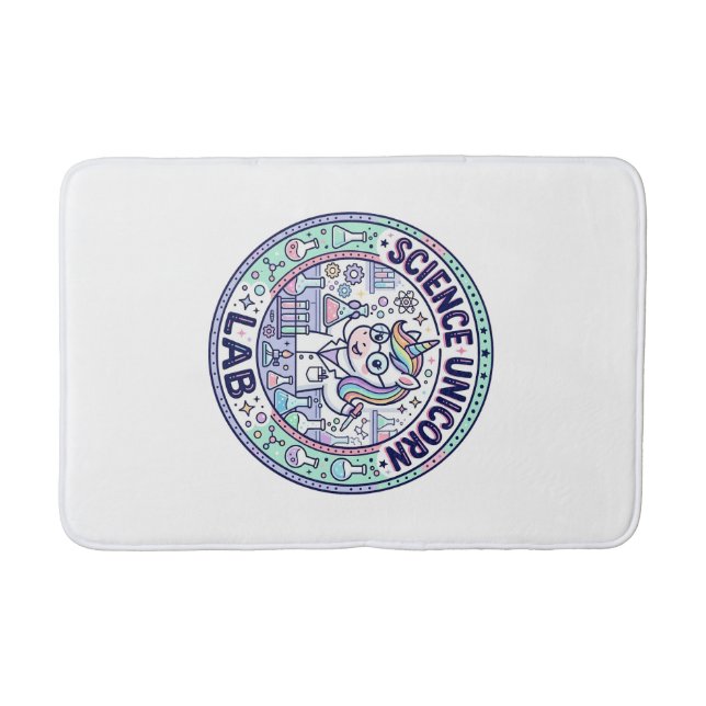Unicorn Science Unicorn Lab POD Ready Apparel Grap Bath Mat (Front)