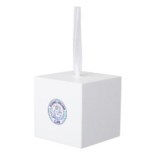 Unicorn Science Unicorn Lab POD Ready Apparel Grap Cube Ornament