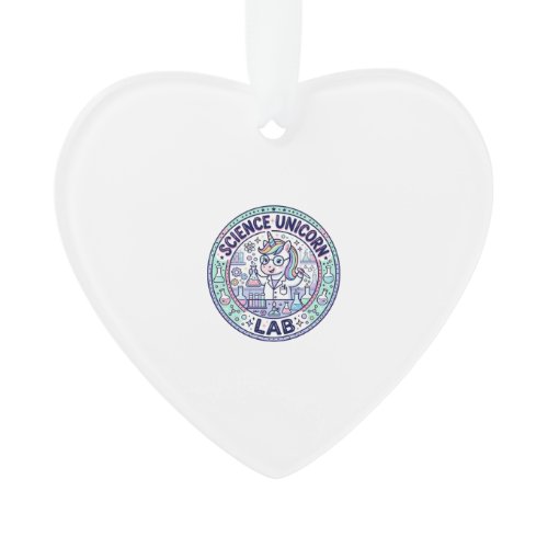 Unicorn Science Unicorn Lab POD Ready Apparel Grap Ornament