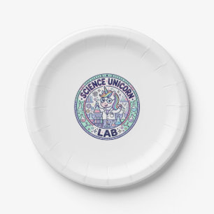 Unicorn Science Unicorn Lab POD Ready Apparel Grap Paper Plates
