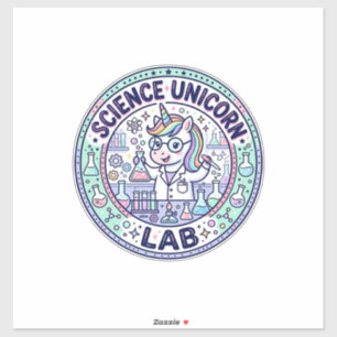 Unicorn Science Unicorn Lab POD Ready Apparel Grap Sticker