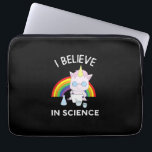 Unicorn Scientist I Believe In Science Funny T-Shi Laptop Sleeve<br><div class="desc">Unicorn Scientist I Believe In Science Funny T-Shirt T-Shirt</div>