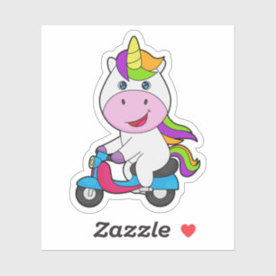 Unicorn Scooter Sticker