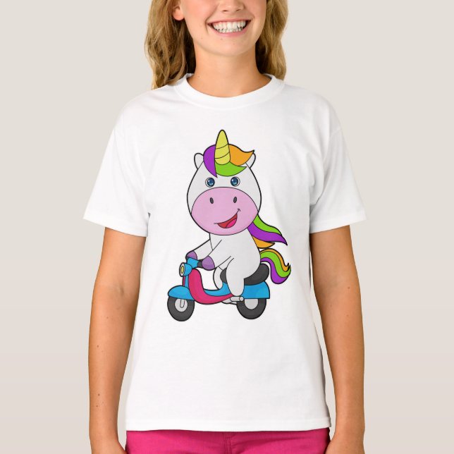 Unicorn Scooter T-Shirt (Front)