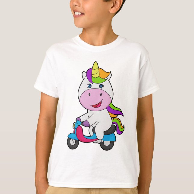 Unicorn Scooter T-Shirt (Front)