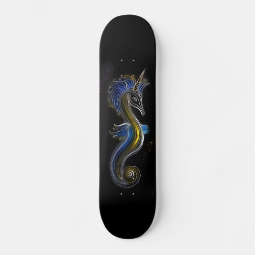 Unicorn Seahorse Skateboard