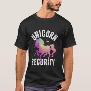 Unicorn Security Funny Birthday Halloween Costume T-Shirt