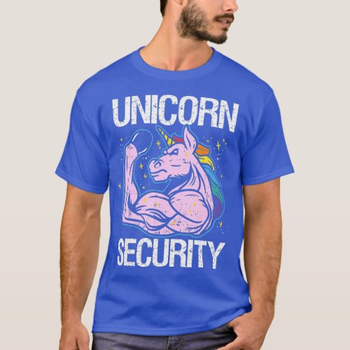 Unicorn Security Funny Costume Police Men Women Ki T_Shirt