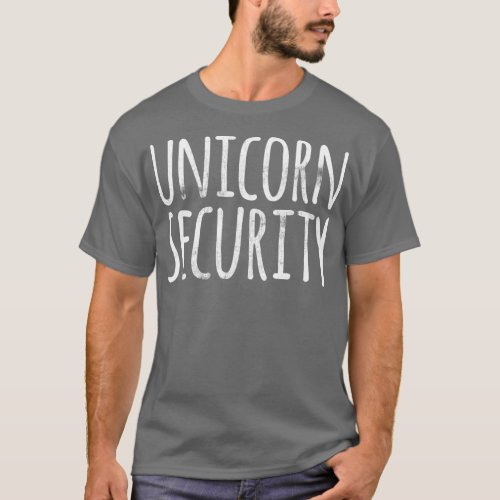 UNICORN SECURITY Funny Easy Lazy Halloween Costume T_Shirt