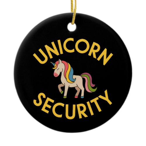 Unicorn Security: Keep the Magic Safe with a Touch Ceramic Ornament